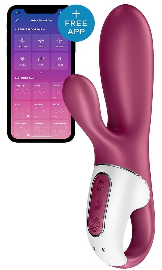 Фото Satisfyer, Германия Смарт-вибратор для точки G с клиторальным стимулятором и функцией подогрева Satisfyer Hot Bunny