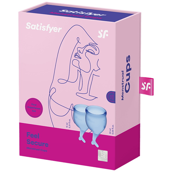 Фото Satisfyer, Германия Набор менструальных чаш Satisfyer Feel Secure, синий