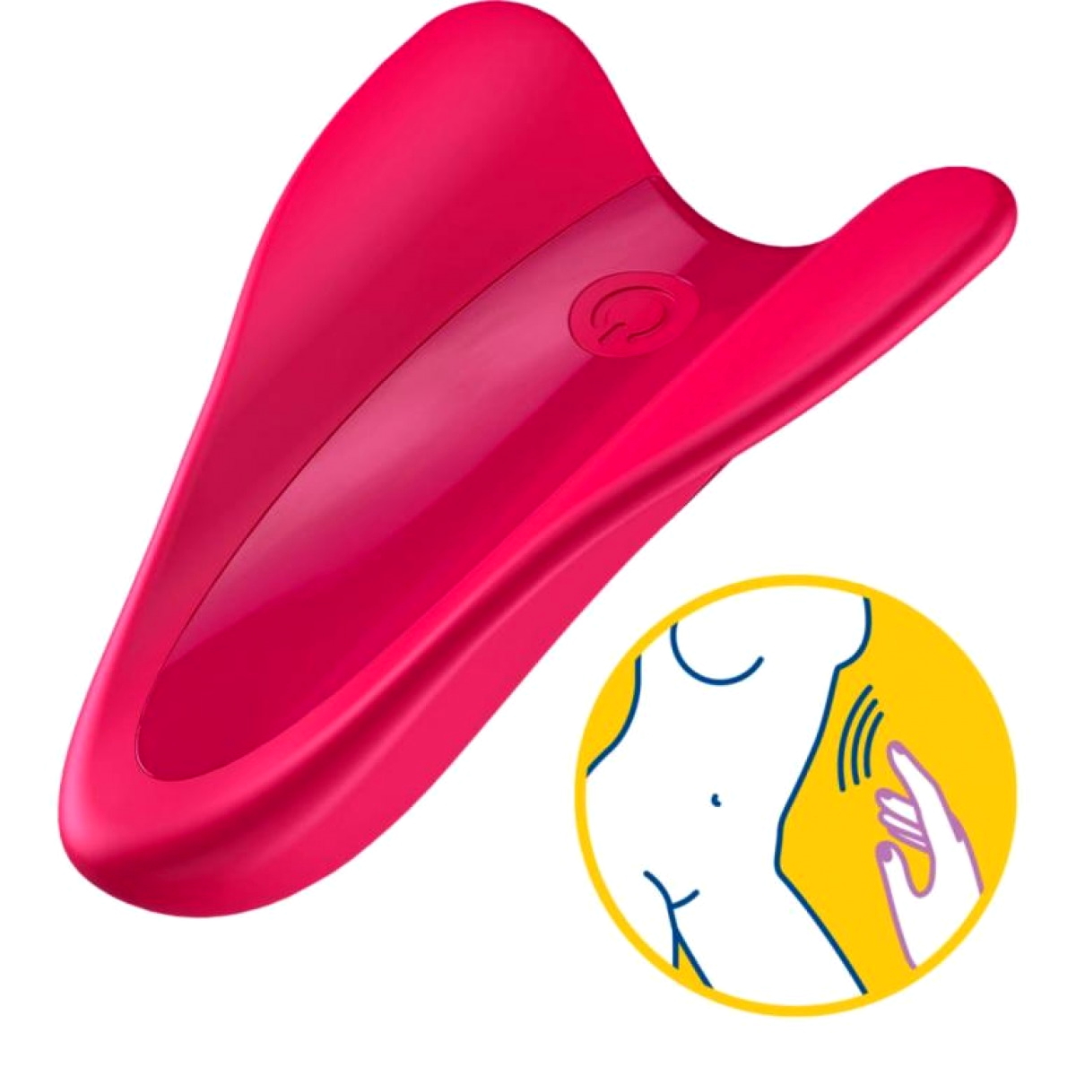 Изображение Satisfyer, Германия Перезаряжаемый вибратор на палец Satisfyer High Fly малиновый