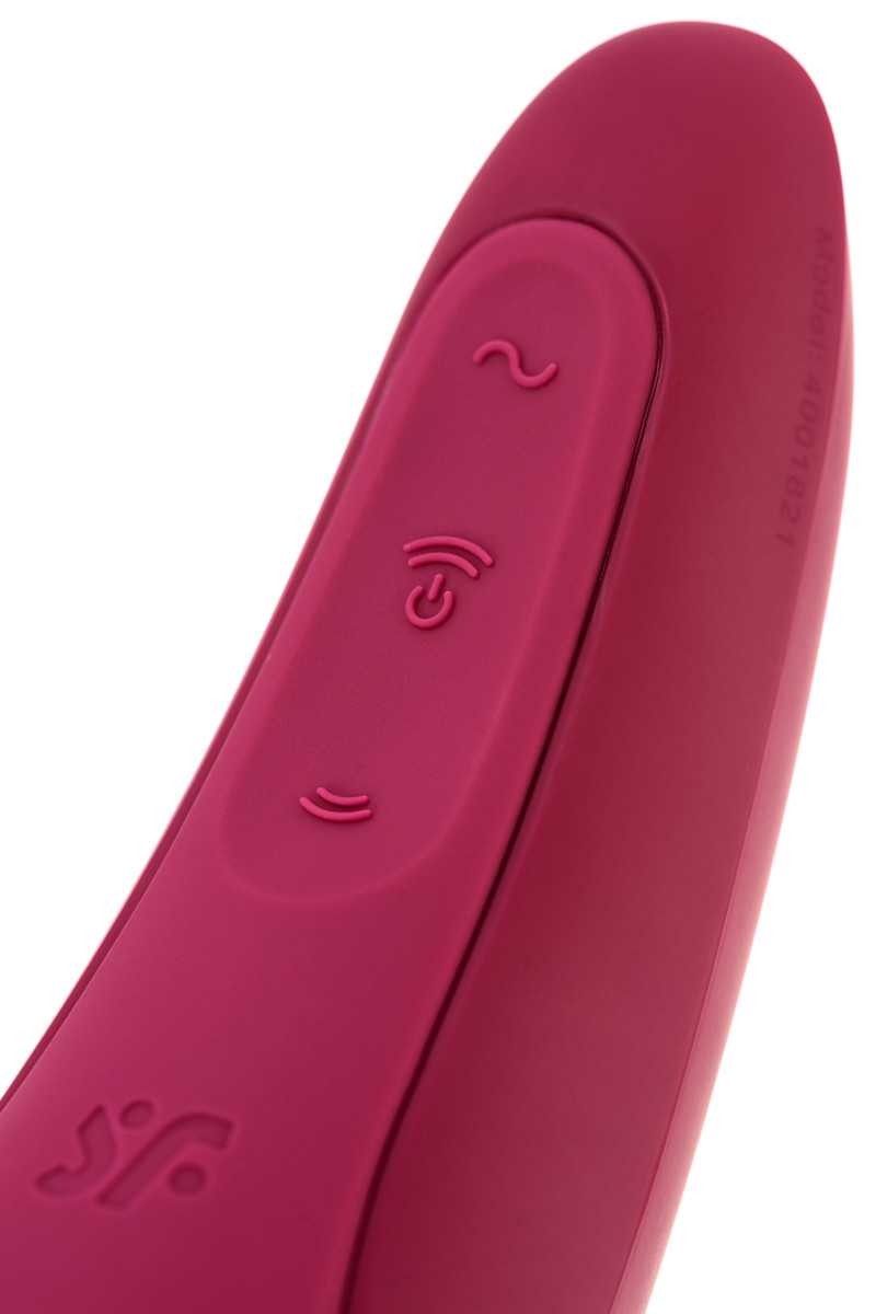 Изображение Satisfyer, Германия Вакуумный смарт-стимулятор клитора с вибрацией Satisfyer Curvy 1+ Rose Red