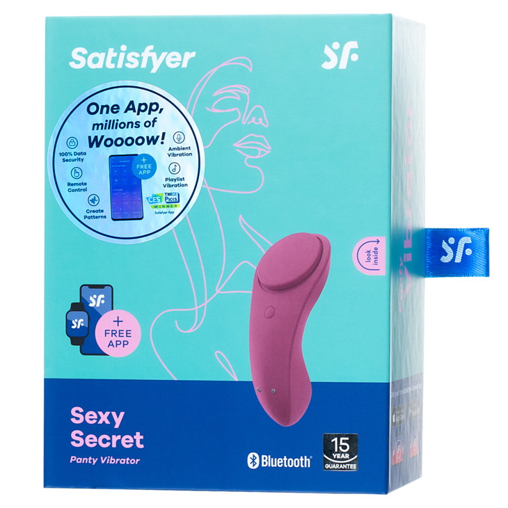 Фото Satisfyer, Германия Клиторальный смарт-стимулятор Satisfyer Sexy Secret бордовый