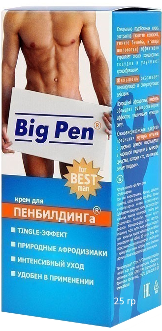 Фото Биоритм, Россия Крем для пенбилдинга Биоритм Big Pen 25 гр