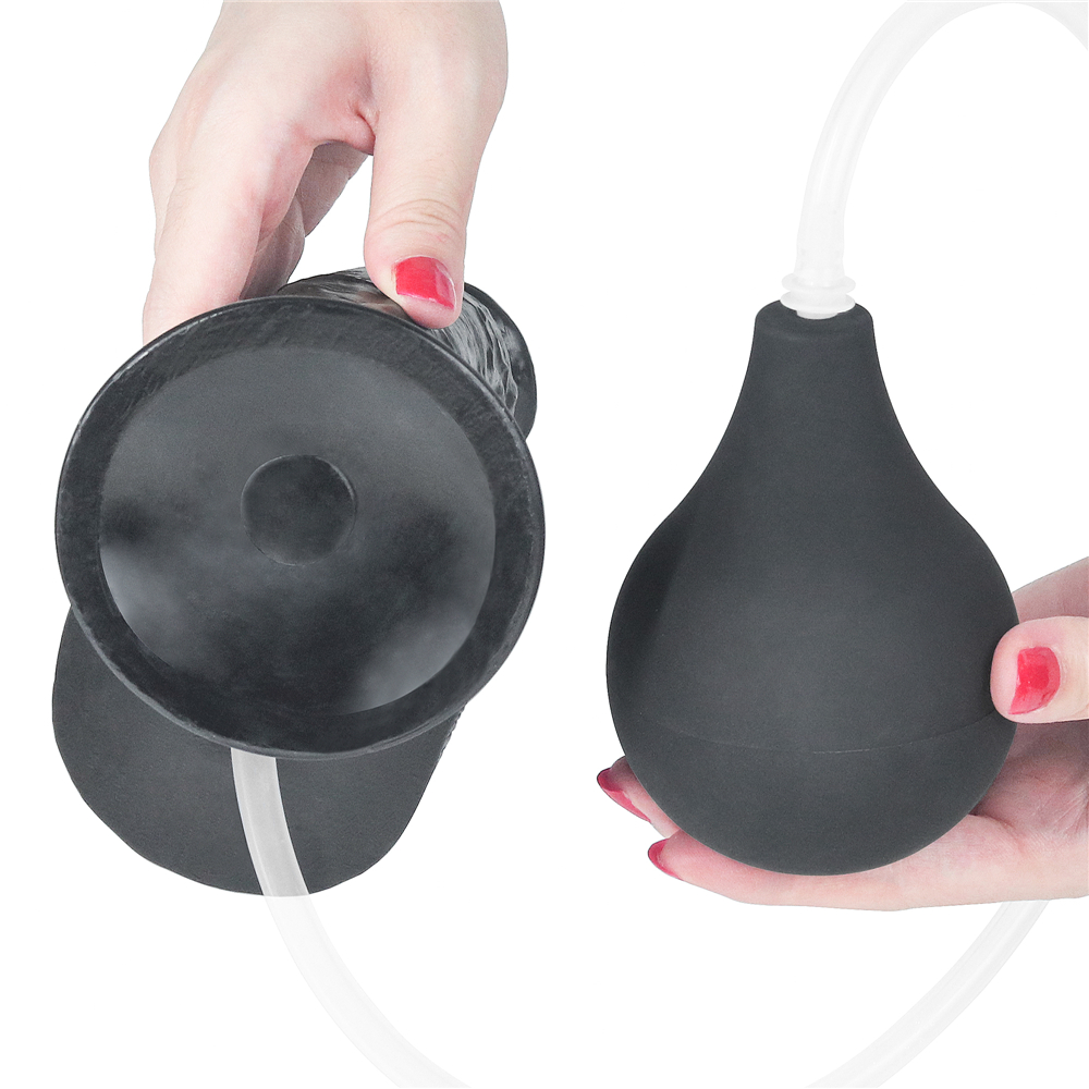 Изображение Lovetoy, Китай Черный фаллос с имитацией семяизвержения Lovetoy Squirt Extreme 26 см