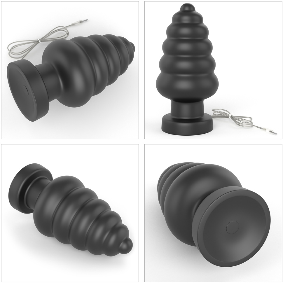 Изображение Lovetoy, Китай Большая анальная пробка с вибрацией King Sized Vibrating Anal Cracker 18 см