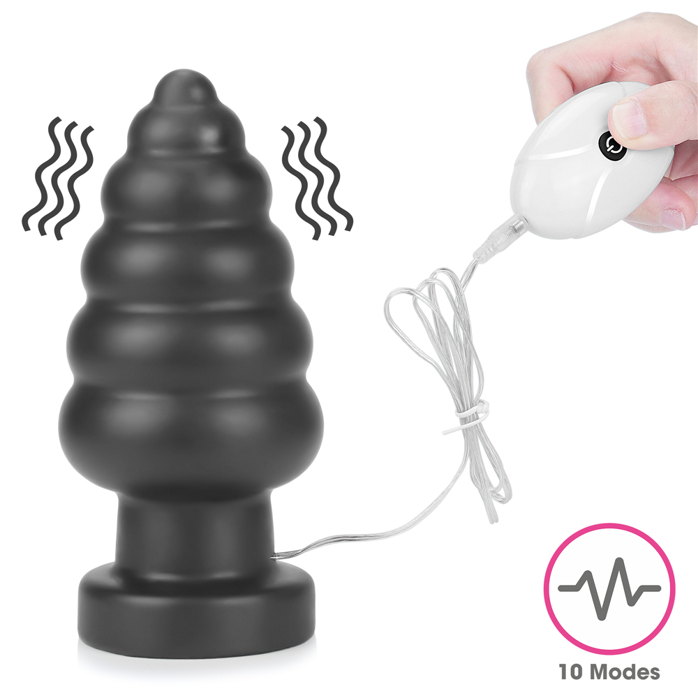 Изображение Lovetoy, Китай Большая анальная пробка с вибрацией King Sized Vibrating Anal Cracker 18 см