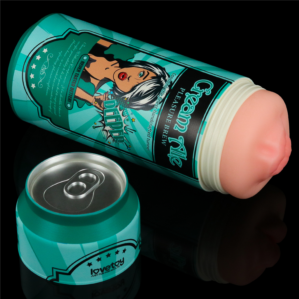 Изображение Lovetoy, Китай Мастурбатор-ротик в форме пивной банки Pleasure Brew Cream Ale