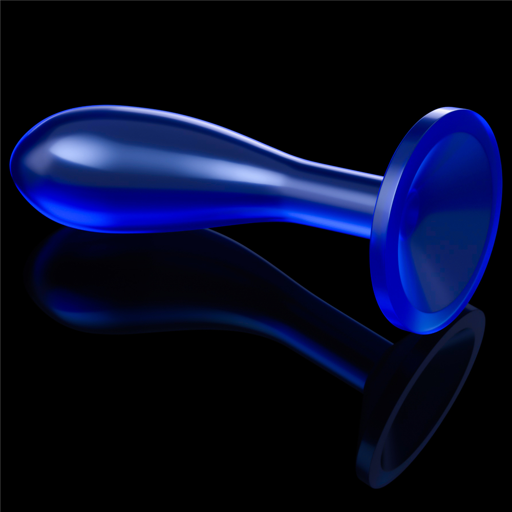 Изображение Lovetoy, Китай Стимулятор простаты Lovetoy Flawless Clear Prostate Plug синего цвета 15 см