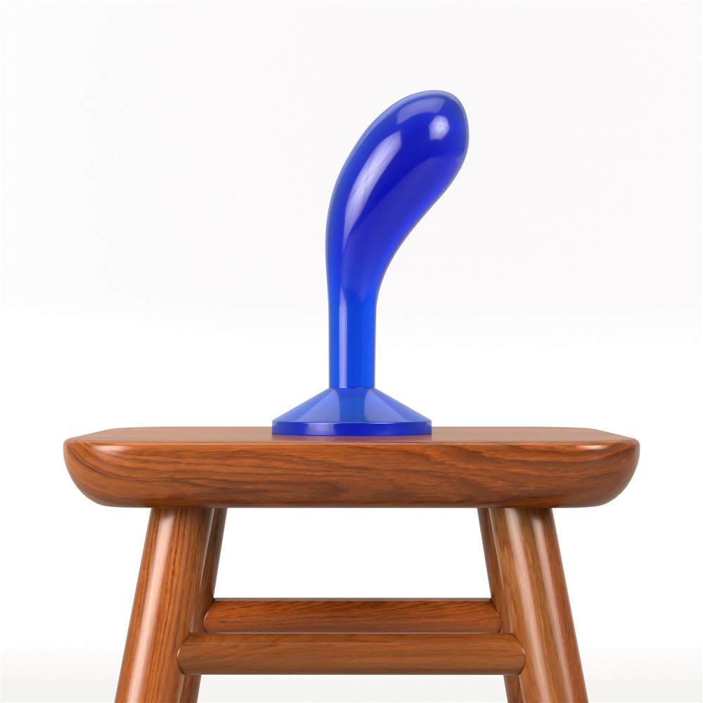 Изображение Lovetoy, Китай Стимулятор простаты Lovetoy Flawless Clear Prostate Plug синего цвета 15 см