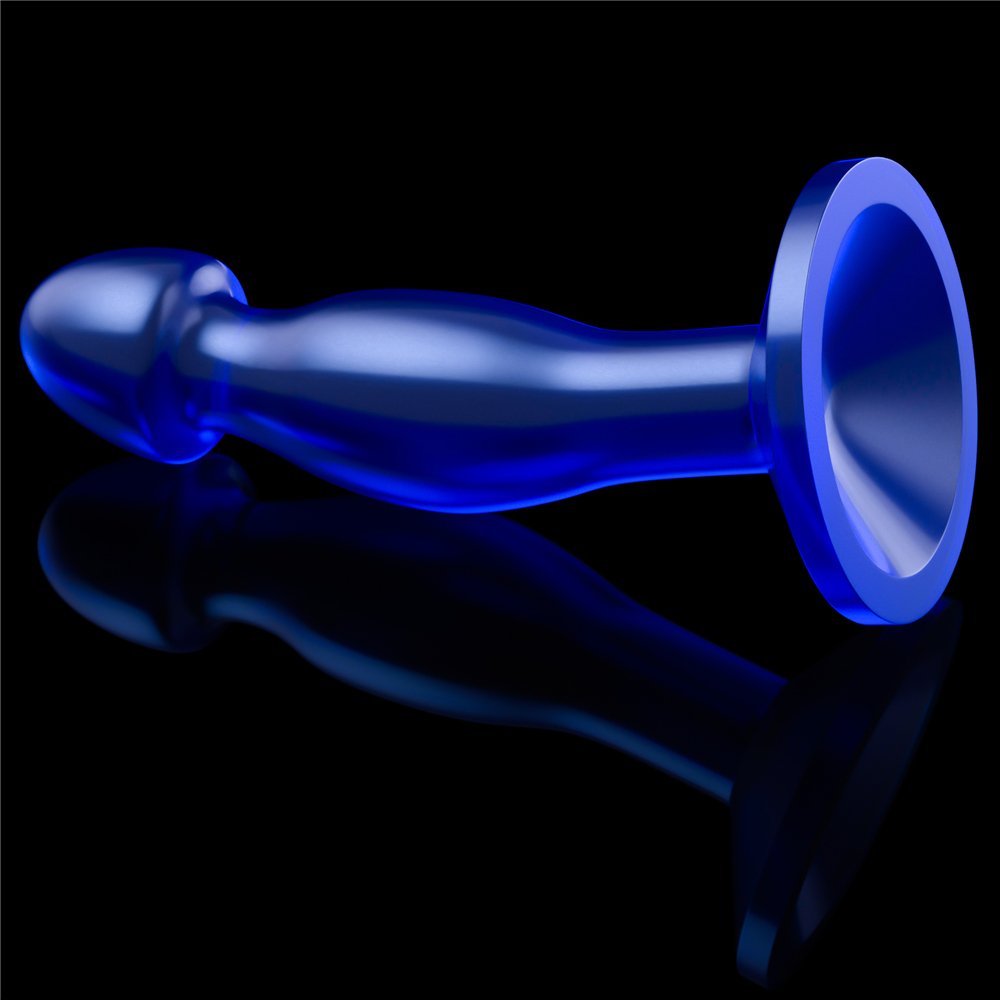 Фото Lovetoy, Китай Анальная втулка Lovetoy Flawless Clear Prostate Plug синего цвета 17 см