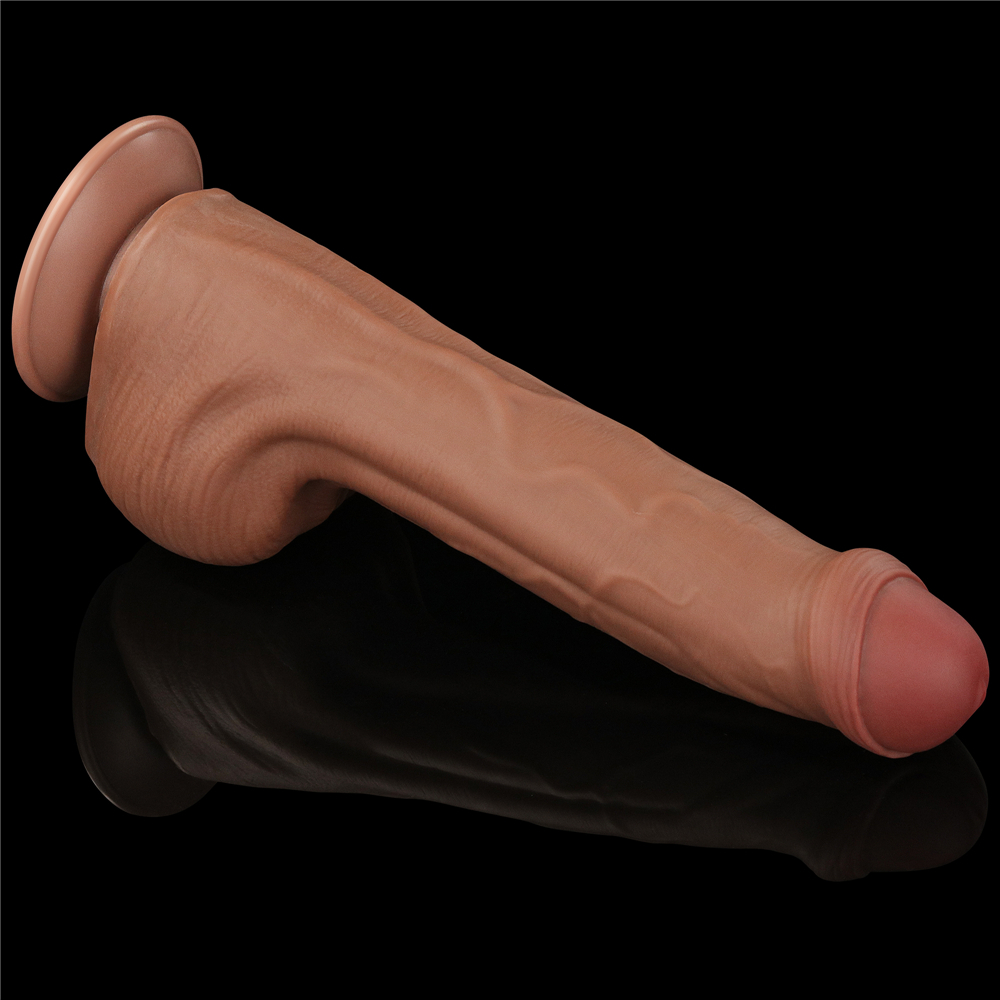 Изображение Lovetoy, Китай Реалистичный фаллоимитатор-мулат на присоске Lovetoy Sliding-Skin Dual Layer Dong 29 см