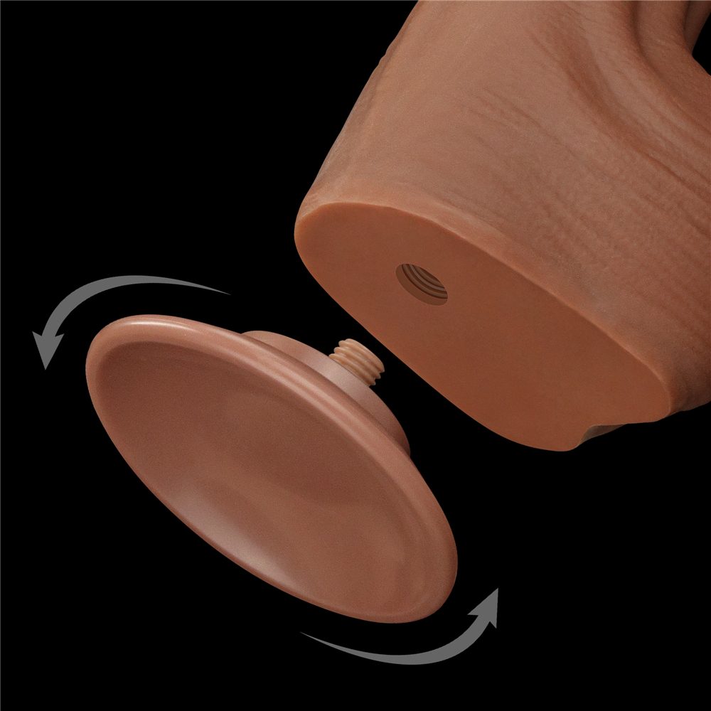Изображение Lovetoy, Китай Реалистичный фаллоимитатор-мулат на присоске Lovetoy Sliding-Skin Dual Layer Dong 29 см