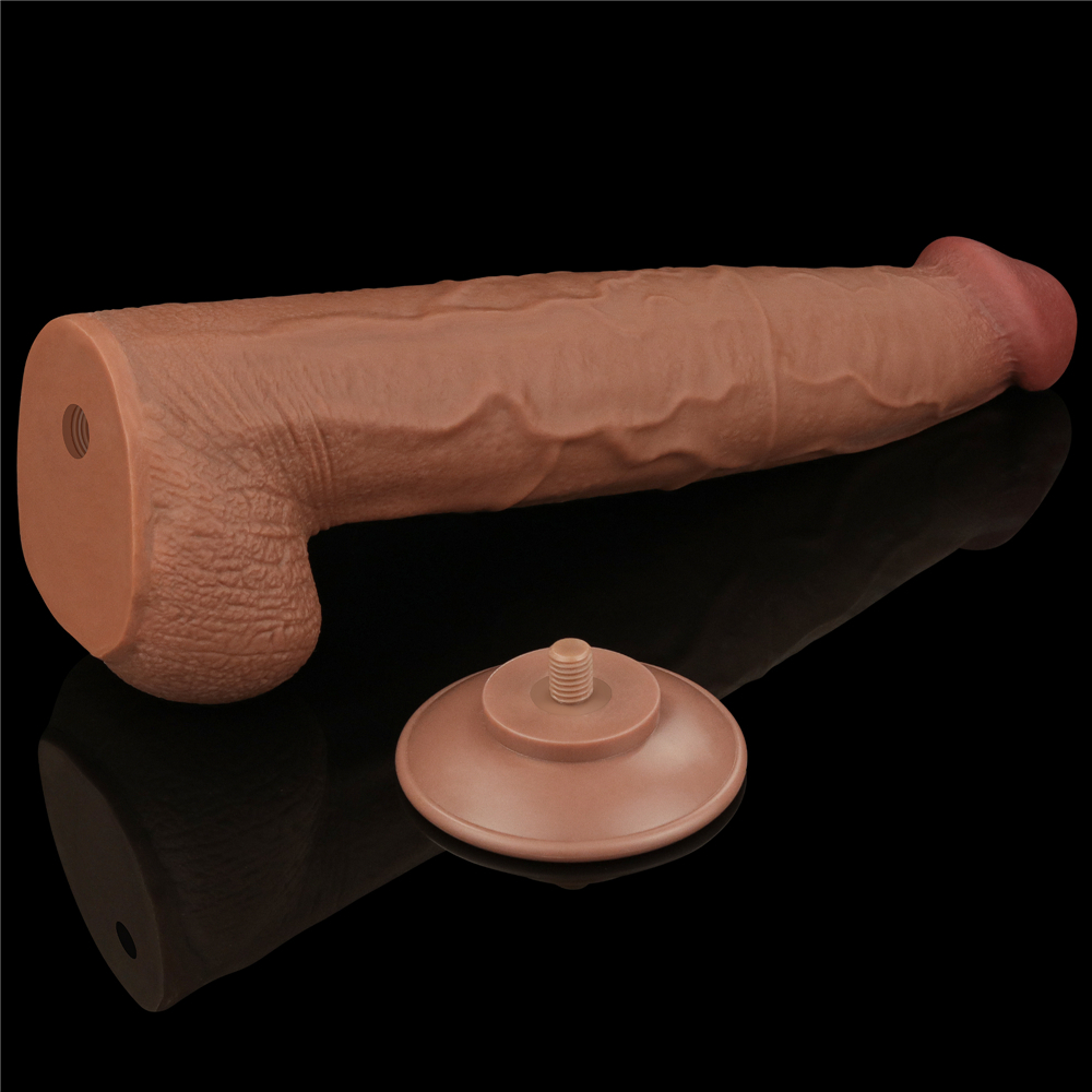 Изображение Lovetoy, Китай Реалистичный фаллоимитатор-мулат на присоске Lovetoy Sliding-Skin Dual Layer Dong 34 см