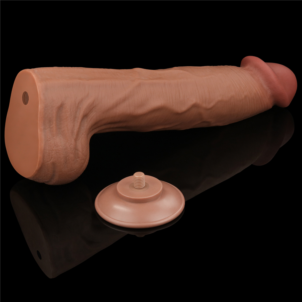 Изображение Lovetoy, Китай Реалистичный фаллоимитатор-мулат на присоске Lovetoy Sliding-Skin Dual Layer Dong 36 см