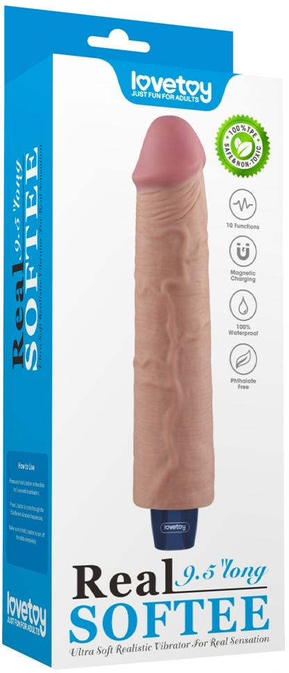 Фото Lovetoy, Китай Классический вибратор Real Softee 24 см