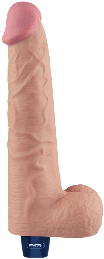 Фото Lovetoy, Китай Классический вибратор с мошонкой Real Softee 27 см