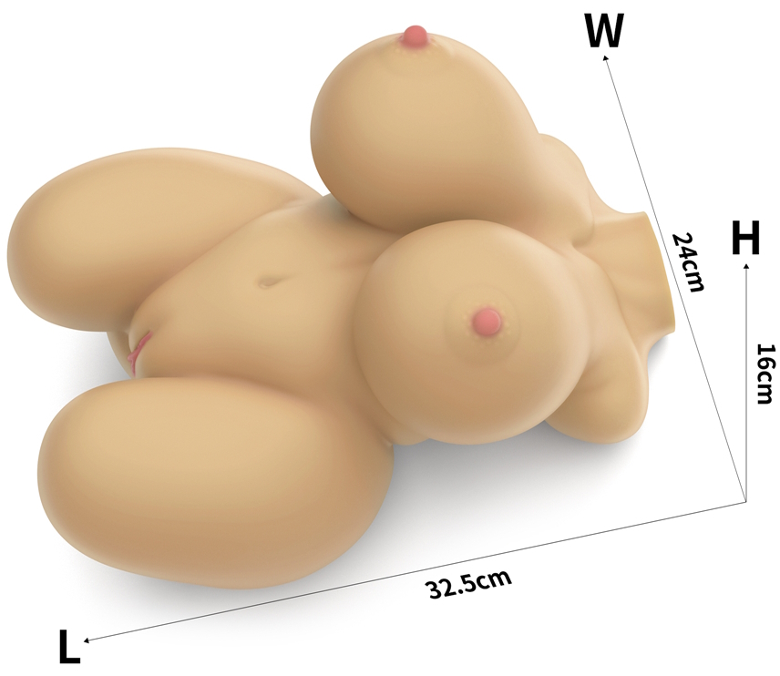 Изображение Lovetoy, Китай Реалистичный мастурбатор-торс с грудью Streetgirls Lovetoy 33 см