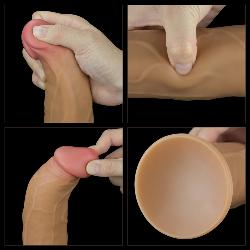 Фото Lovetoy, Китай Реалистичный вибратор с ротацией Dual Layered Silicone Rotator 23 см