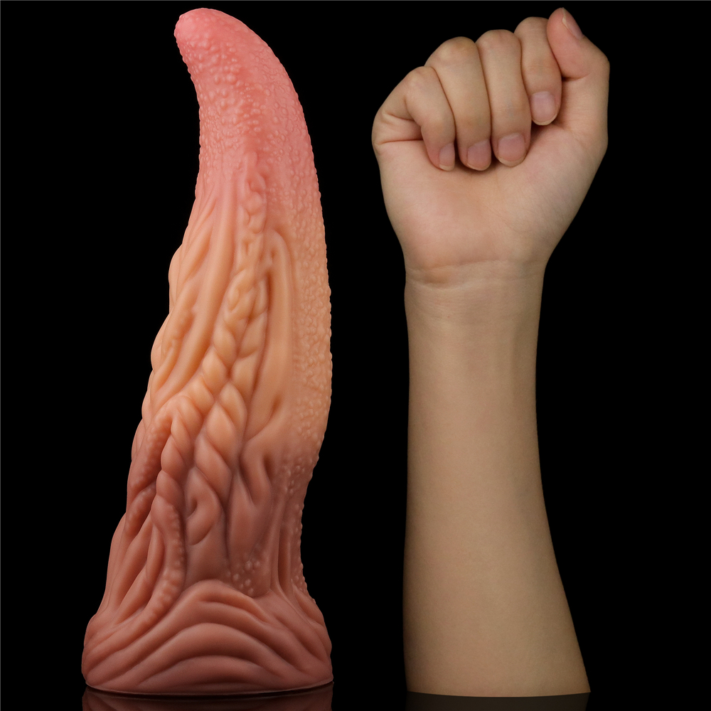 Изображение Lovetoy, Китай Фаллос-язычок с рельефным стволом Lovetoy Nature Cock Tongue 25 см