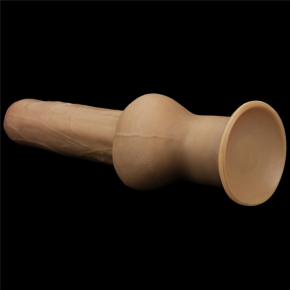 Фото Lovetoy, Китай Фаллос с закрытой головкой и высоко посаженной мошонкой Lovetoy Silicone Cock 28 см