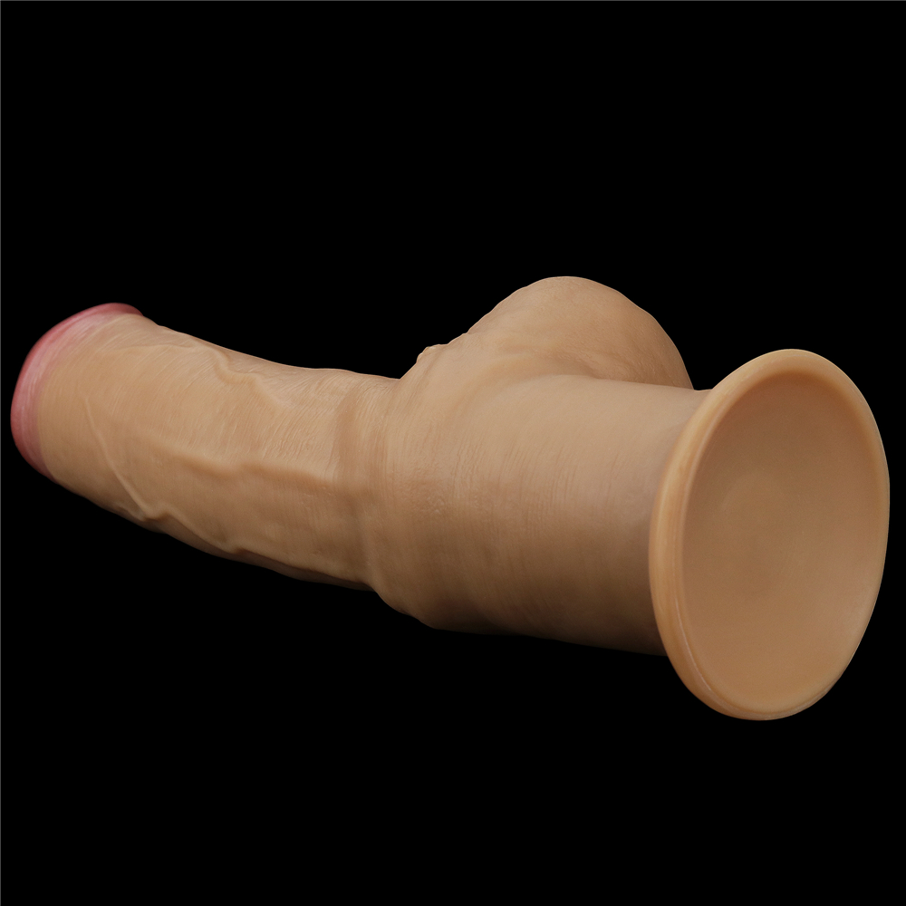 Фото Lovetoy, Китай Реалистичный фаллос с высоко посаженной мошонкой Lovetoy Silicone Cock 30 см