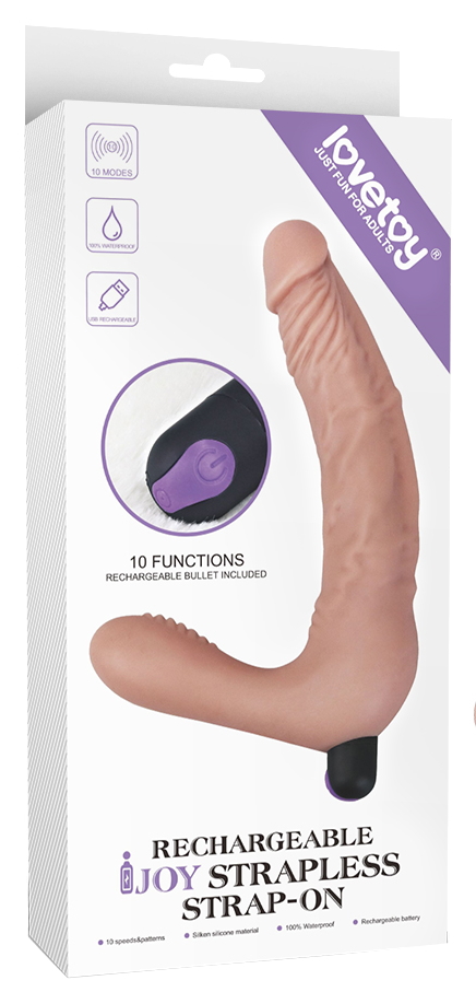 Фото Lovetoy, Китай Безремневой реалистичный вибрострапон Rechargeable Ijoy 20 см