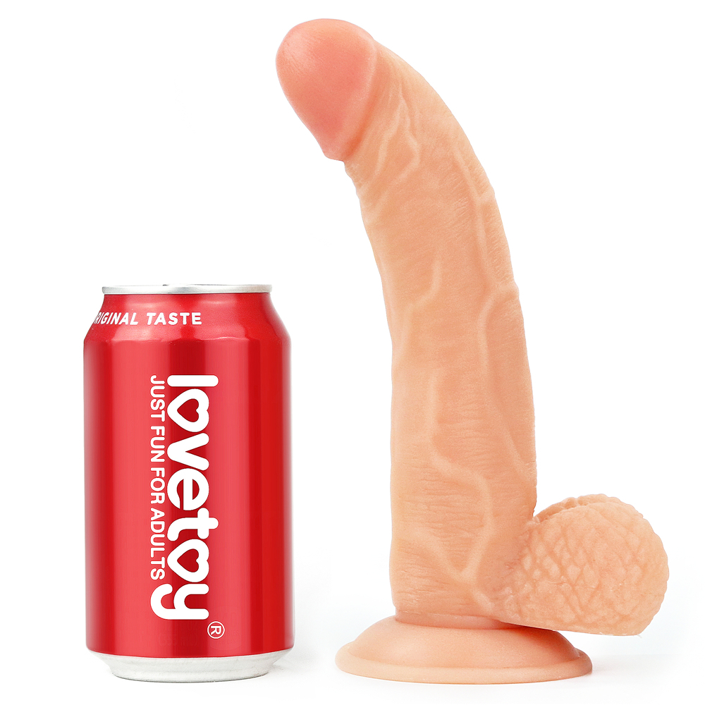 Изображение Lovetoy, Китай Изогнутый страпон-реалистик на черных трусиках Easy Strapon Set 21,5 см