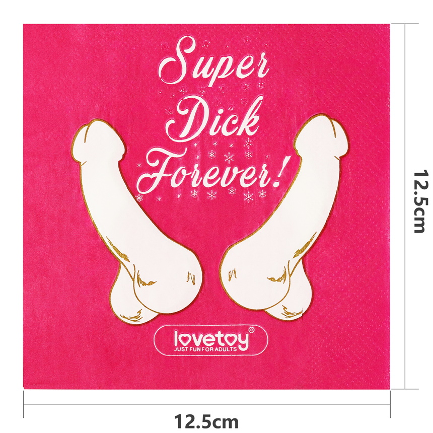 Фото Lovetoy, Китай Бумажные салфетки Super Dick Forever 10 шт
