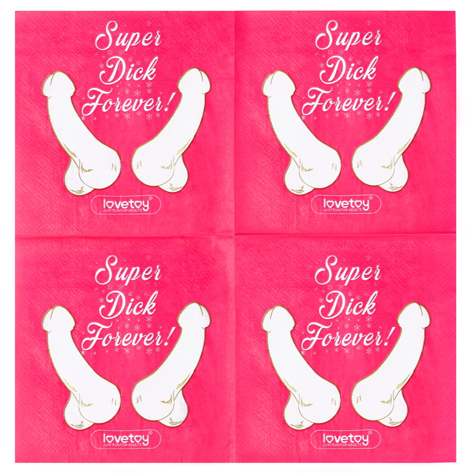 Фото Lovetoy, Китай Бумажные салфетки Super Dick Forever 10 шт