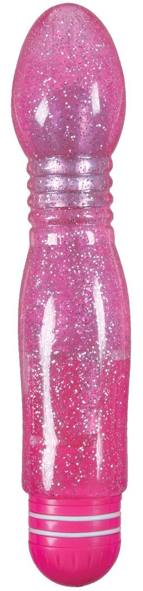 Изображение  Гнущийся вибратор с блестками Starlight Gems Minis Lyra розовый