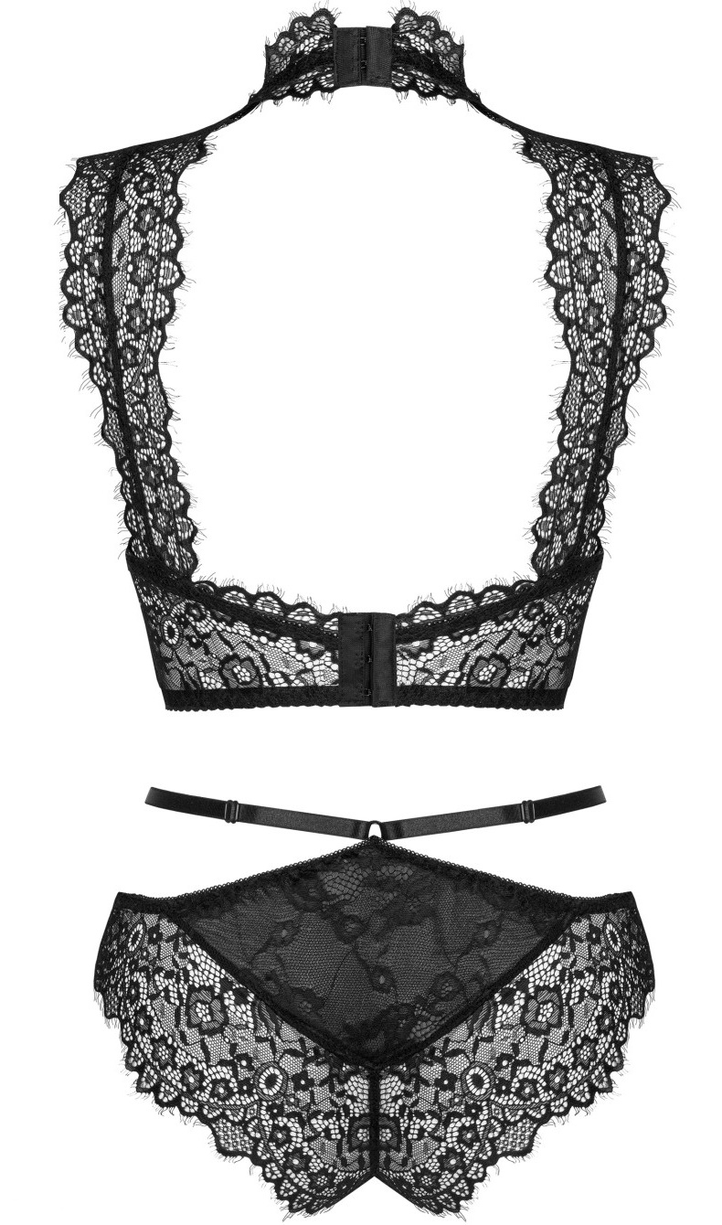 Фото Livia Corsetti Fashion, Польша Сексуальный кружевной комплект со стрепами Obsidian S/M