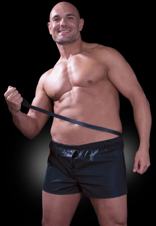 Изображение PipeDream, США Черные мужские боксеры с поводком Fetish Obedience Boxer L/XL