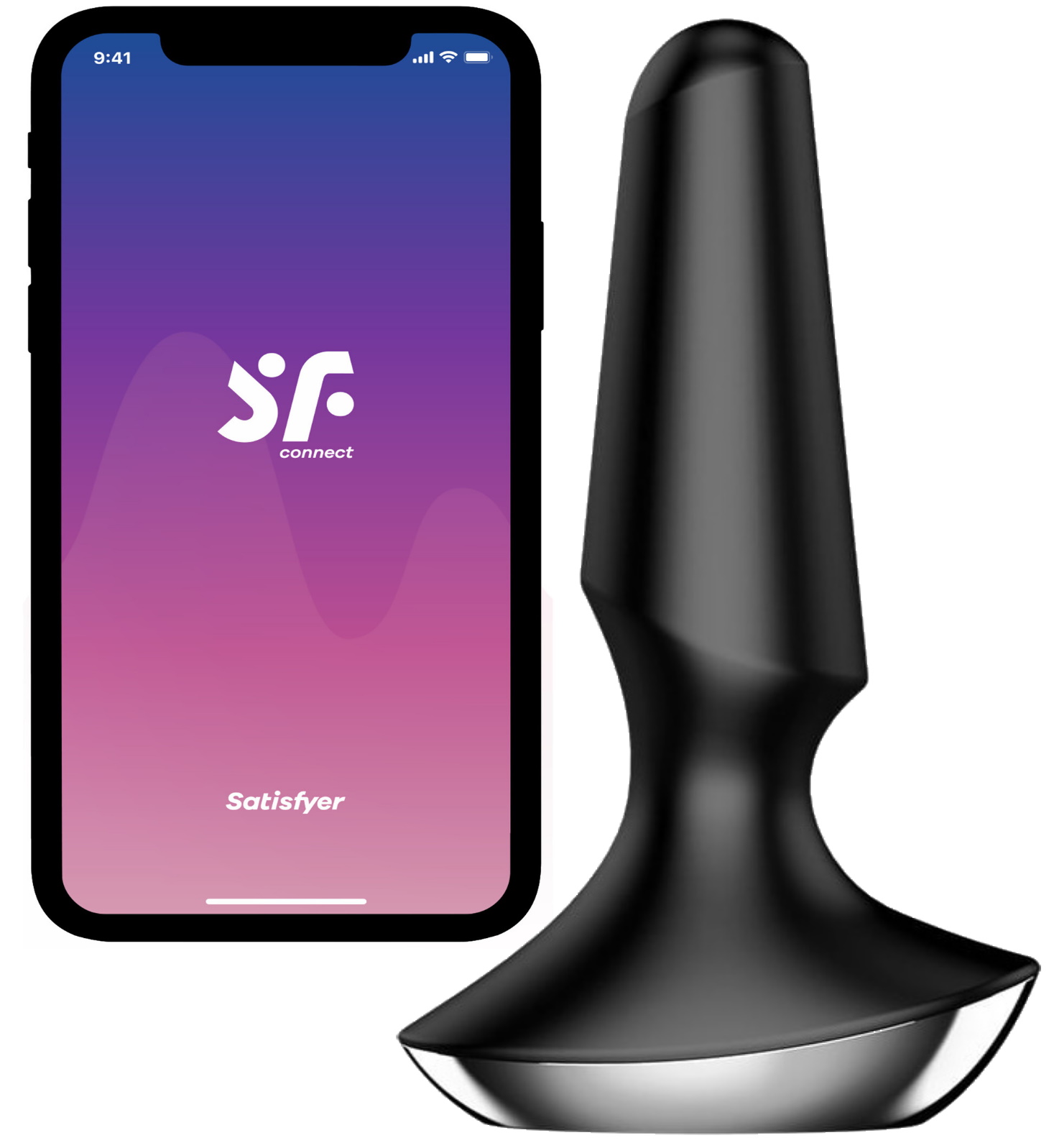 Фото Satisfyer, Германия Анальный смарт-стимулятор с вибрацией Satisfyer Plug-ilicious 2 черный