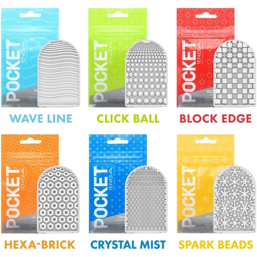 Изображение Tenga, Япония Карманный мастурбатор Tenga Pocket - Block Edge