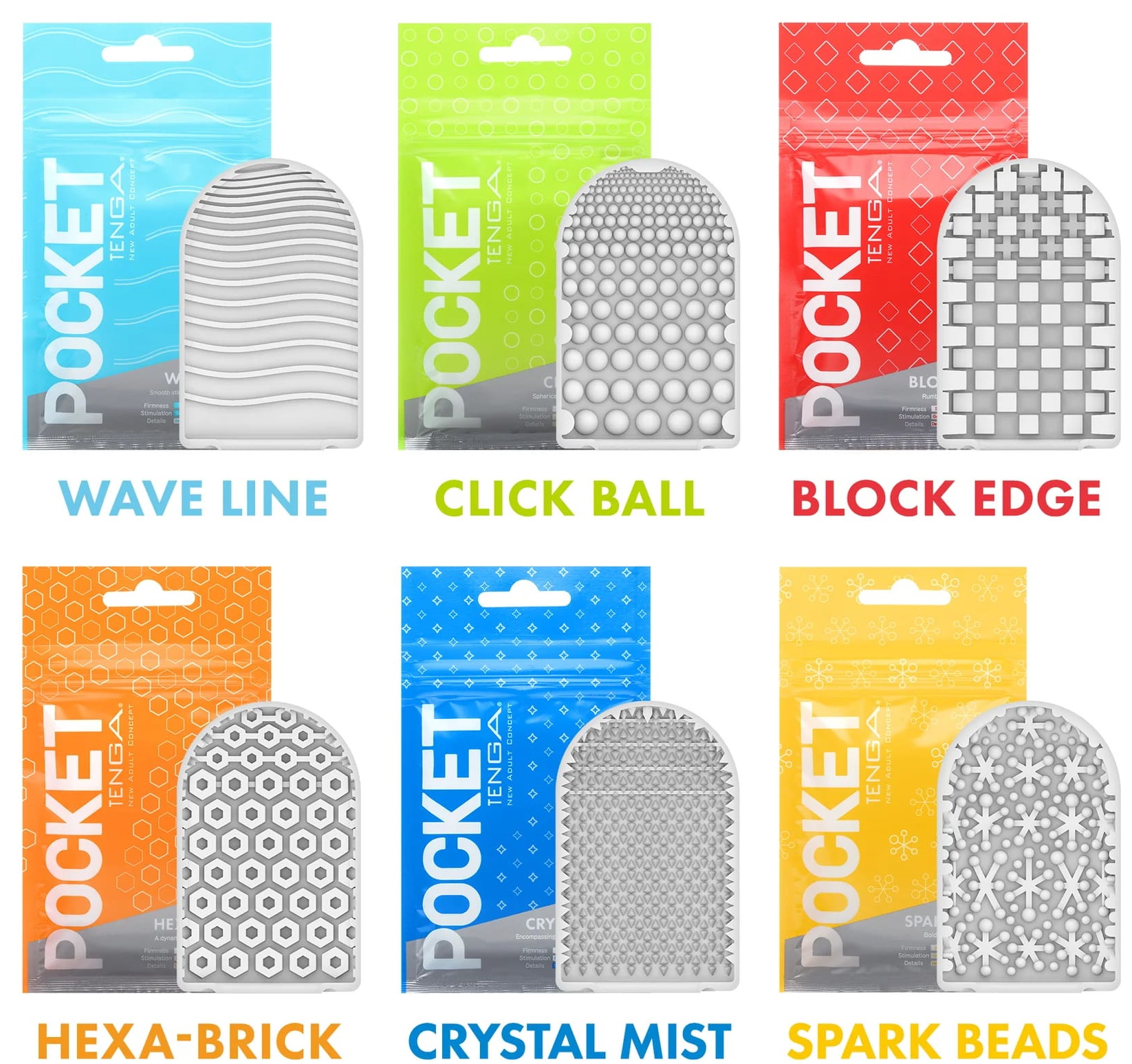 Фото Tenga, Япония Карманный мастурбатор Tenga Pocket Spark Beads