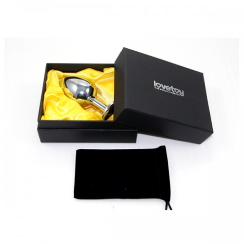 Фото Lovetoy, Китай Анальное украшение Golden Plug Large голубой