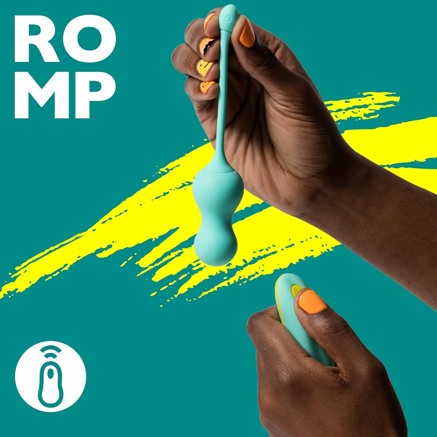 Фото ROMP, Германия Виброяйцо с пультом дистанционного управления Romp Cello мятное