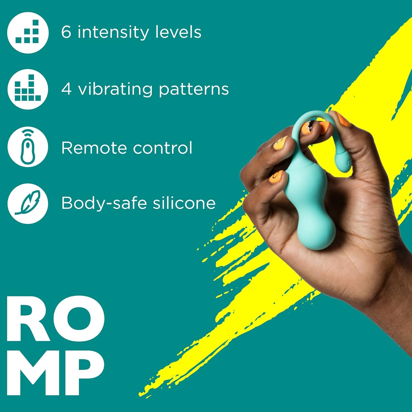 Фото ROMP, Германия Виброяйцо с пультом дистанционного управления Romp Cello мятное