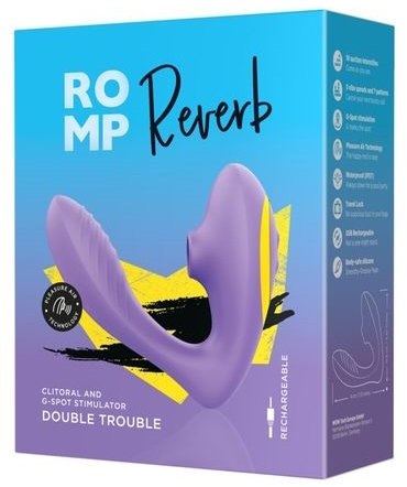 Фото ROMP, Германия Вибратор с вакуумно-волновым стимулятором клитора Romp Reverb сиреневый