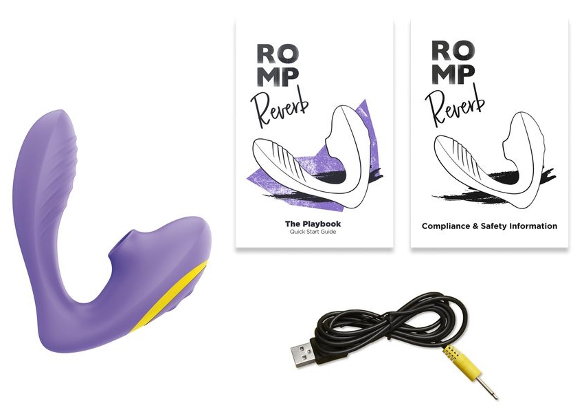 Фото ROMP, Германия Вибратор с вакуумно-волновым стимулятором клитора Romp Reverb сиреневый