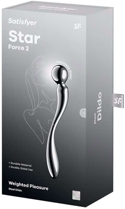 Фото Satisfyer, Германия Двусторонний стальной стимулятор Satisfyer Star Force 2