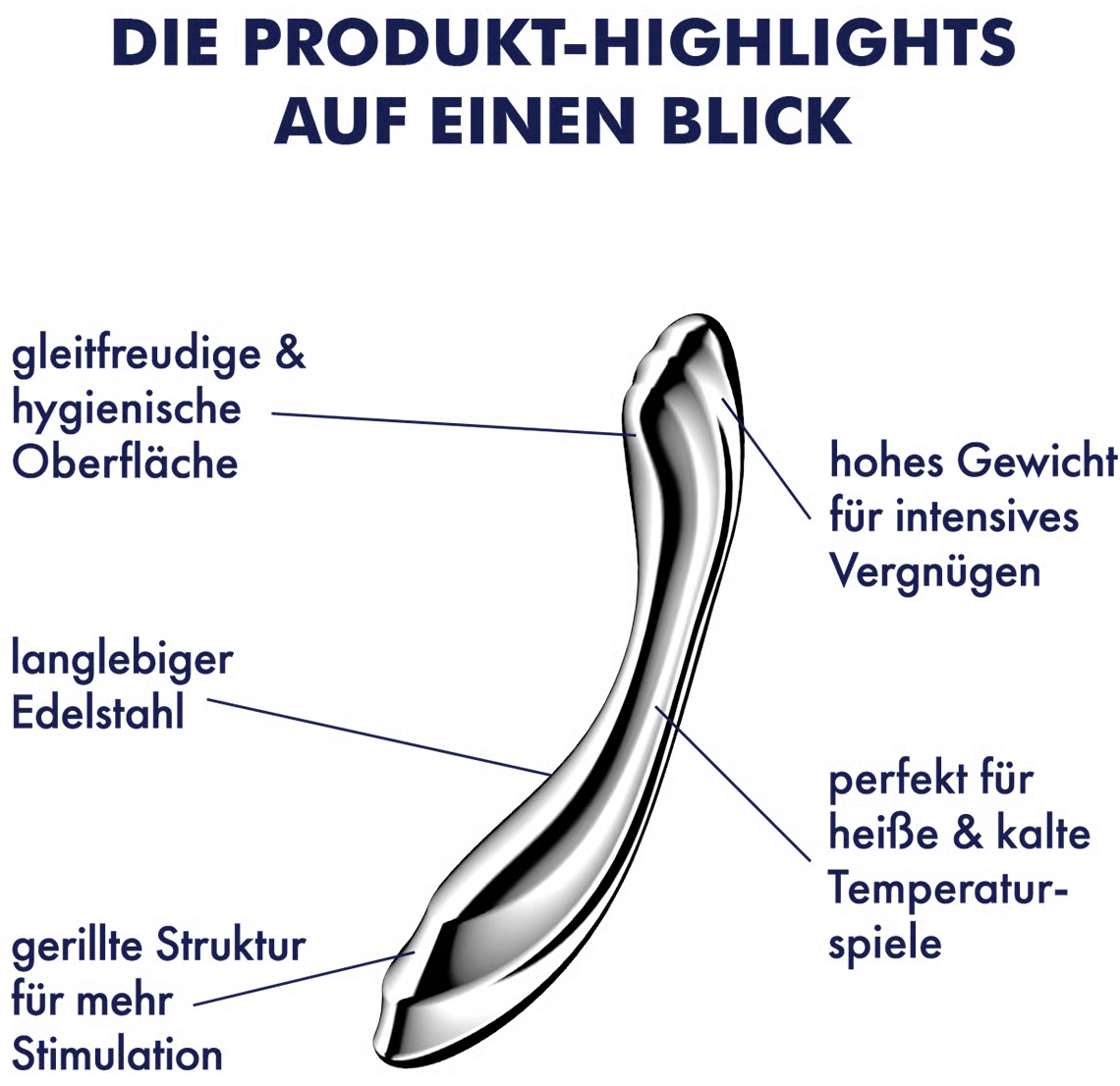 Изображение Satisfyer, Германия Двусторонний стальной стимулятор Satisfyer Pure Gravity 2