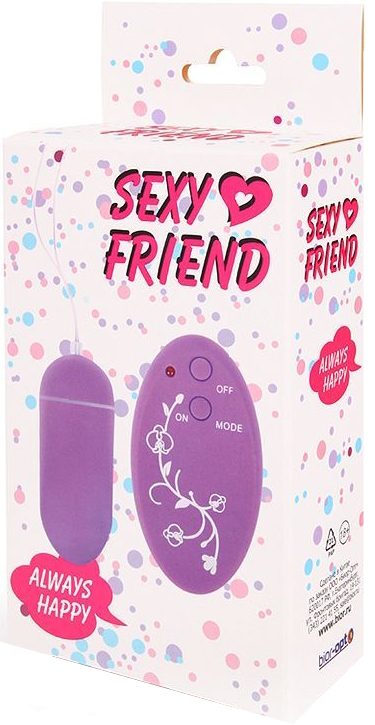 Фото  Виброяйцо с беспроводным управлением Sexy Friend фиолетовое