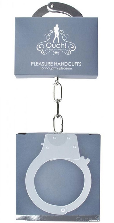 Фото  Металлические наручники Ouch Beginners Handcuffs