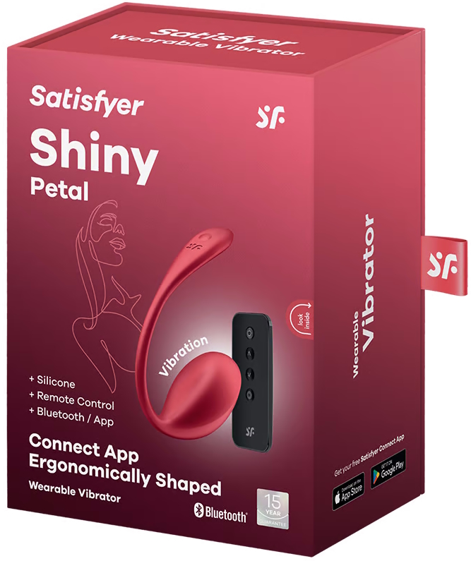 Изображение Satisfyer, Германия Мощный смарт-вибростимулятор Satisfyer Shiny Petal красный