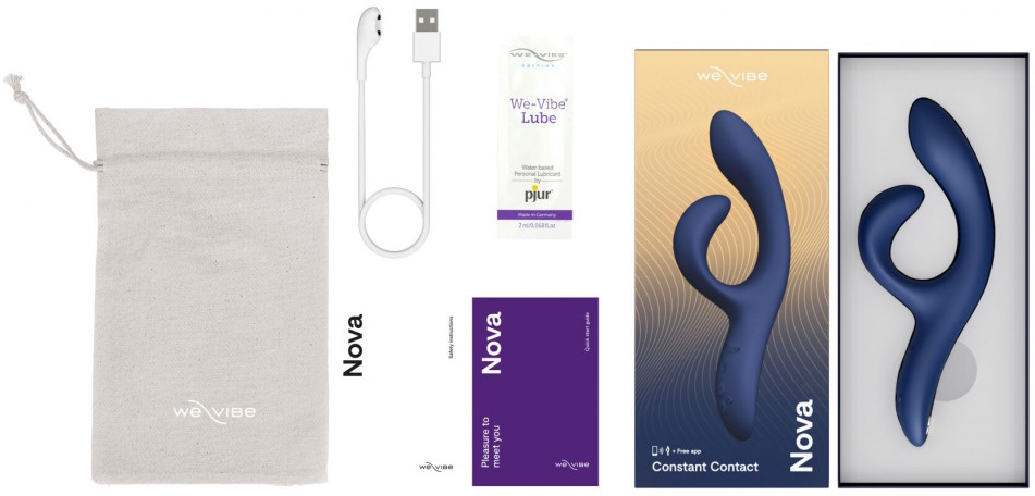 Фото We-Vibe, Канада Смарт-вибратор для стимуляции точки G и клитора We-Vibe Nova 2 синий