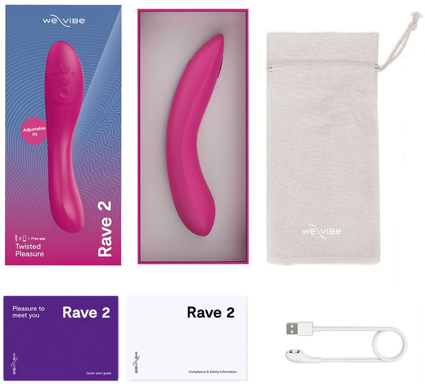 Изображение We-Vibe, Канада Смарт-вибратор для стимуляции точки G We-Vibe Rave 2 фуксия