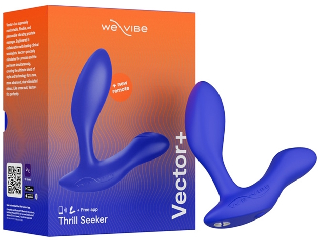 Изображение We-Vibe, Канада Регулируемый смарт-вибромассажер простаты We-Vibe Vector Plus синий