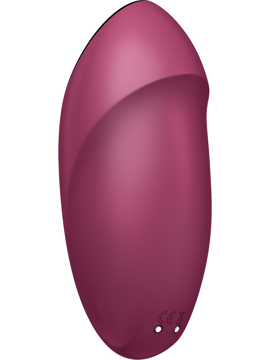 Фото Satisfyer, Германия Клиторальный вибростимулятор с пульсацией Satisfyer Tap And Climax 1 бордовый