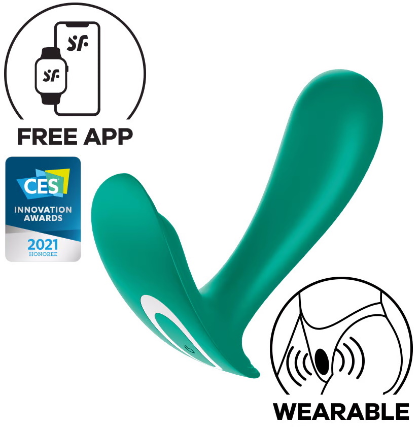 Фото Satisfyer, Германия Вагинальный смарт-стимулятор для ношения Satisfyer Top Secret зеленый