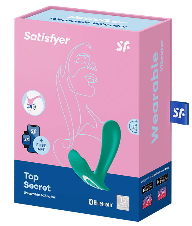 Фото Satisfyer, Германия Вагинальный смарт-стимулятор для ношения Satisfyer Top Secret зеленый